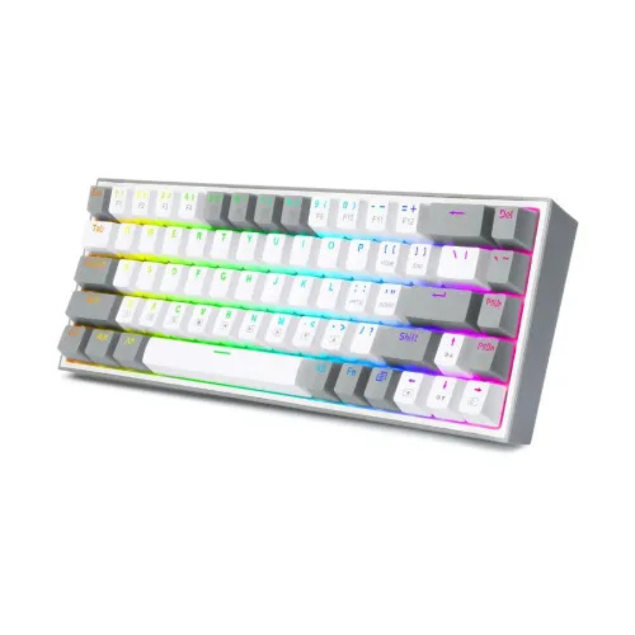 Redragon K631WG White Gray Wired RGB Castor Mechanical Keyboard