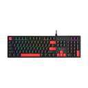 A4 TECH BLOODY S520N RGB MECHANICAL BLMS HOT-SWAPPABLE RED SWITCH USB FIRE BLACK GAMING KEYBOARD